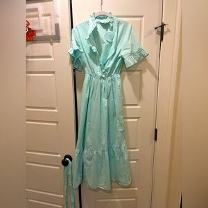 Elegant Mint Green Maxi Dress